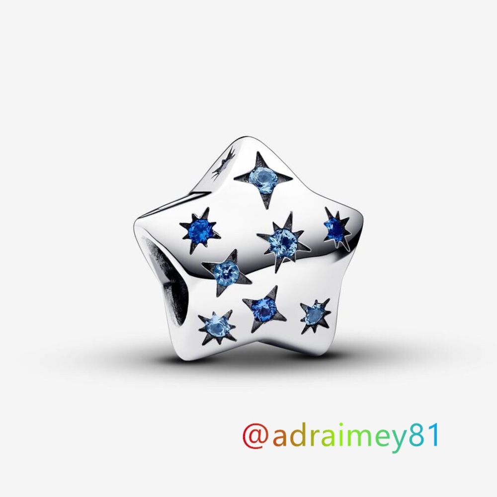New Pandora Bold Sparkling Star Charm
